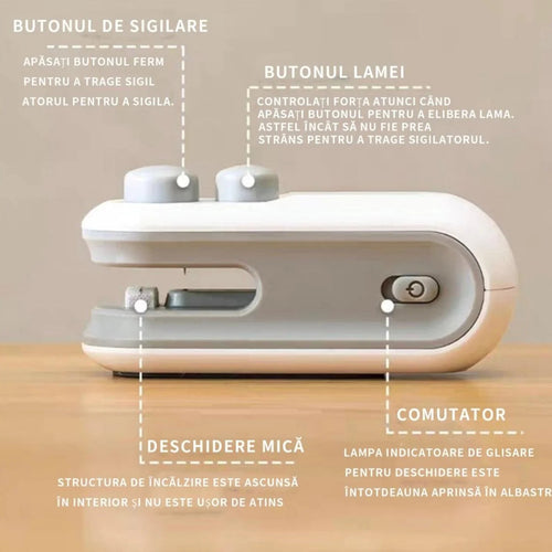 Mini-aparat de sigilat pungi